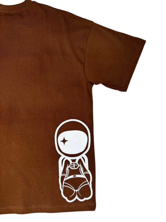 CYBER WORLD TEE (BROWN)