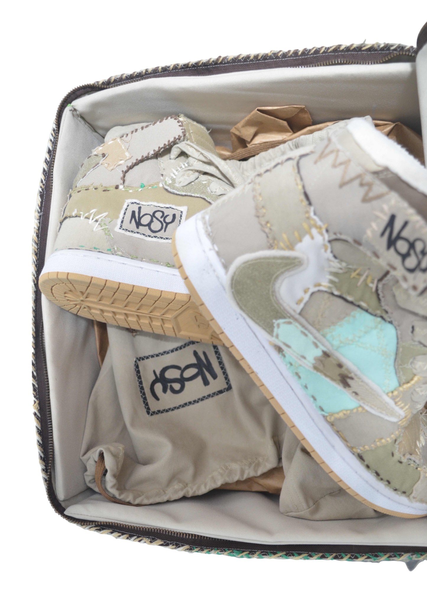 NoSy Retro 1 High Bootleg Patchwork