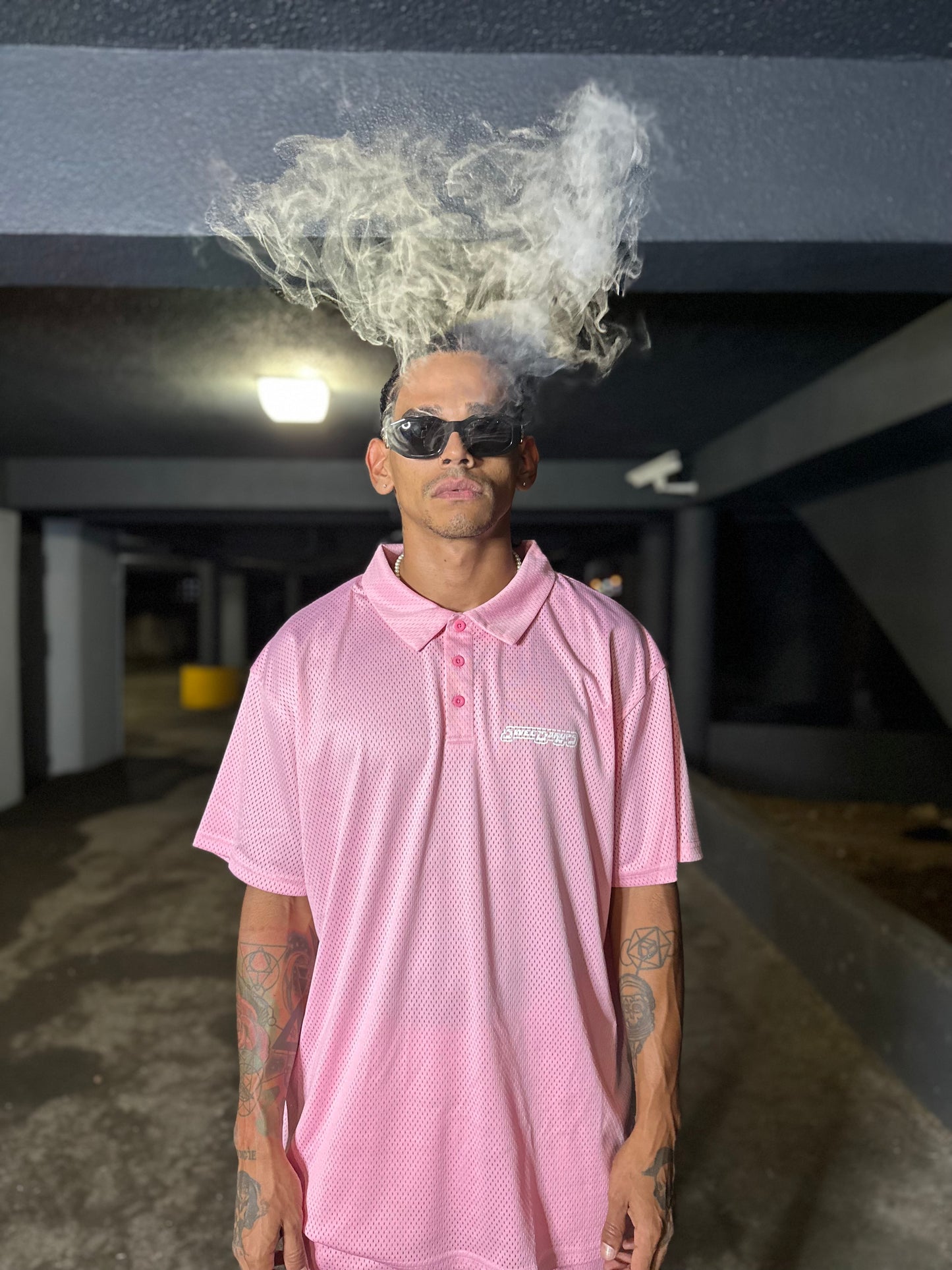 Mesh Polo (pink)